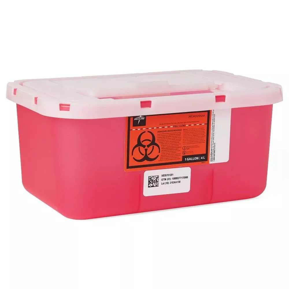 1 Gallon Medline Multipurpose Sharps Container - MDS701201