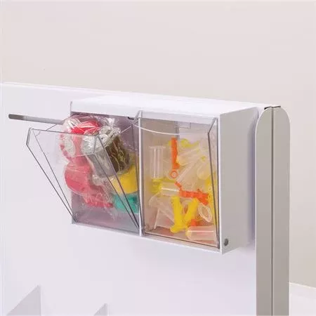 2-Unit Tilt Bin Module for Phlebotomy Station 2-Section Tilt Bin Module