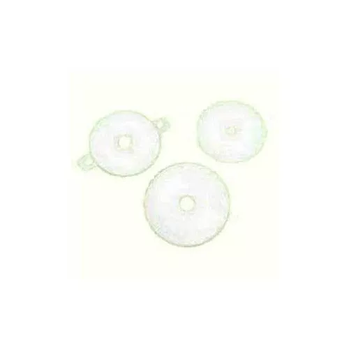 3" Rnd Hypalon Soft White Face Plate, Flat, 1 3/8"
