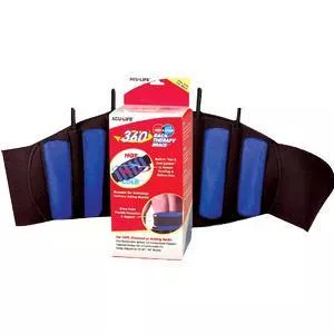 360 Cold Therapy Back Brace, Black, 26" to 50" Waist Size