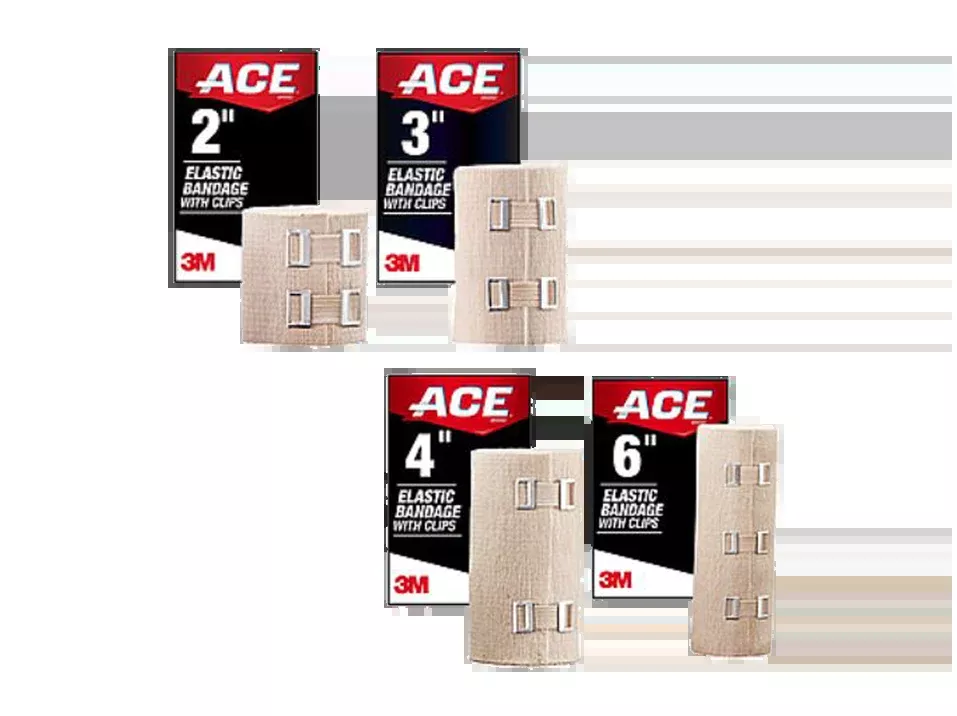 3M Ace Elastic Bandage with Clips - 2, 3, 4 & 6 Inch Wrap