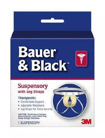 3M Athletic Supporter Bauer & Black™ Large White - M-732-3924 - Case of 48
