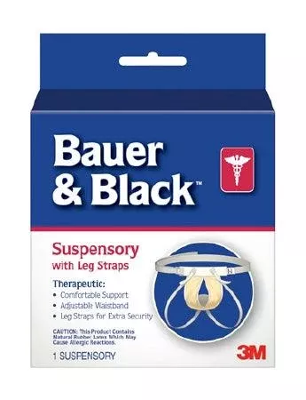 3M Athletic Supporter Bauer & Black™ Medium White - M-731-1690 - Each