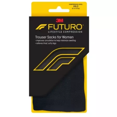 3M Compression Socks 3M™ Futuro™ Energizing Knee High Medium Black Closed Toe - M-1066564-1795 - Case of 12