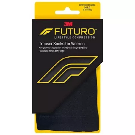3M Compression Socks 3M™ Futuro™ Knee High Large Black Closed Toe - M-1066565-654 - Case of 12
