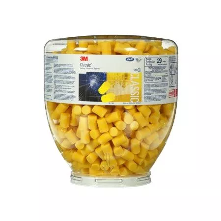 3M Ear Plugs 3M™ E-A-R™ Classic™ One Touch™ Cordless Regular Yellow - M-1032290-727 - Box of 500