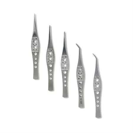5.5" Ergonomic Forceps 1.5mm Smooth Tip Curved