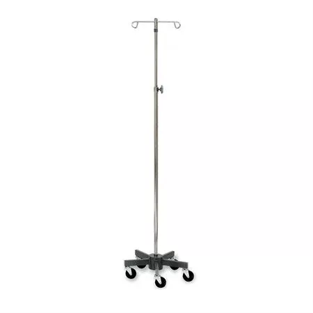 5-Leg Short Wheelbase Infusion Stand 2 Hooks