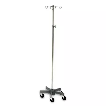 5-Leg Short Wheelbase Infusion Stand 4 Hooks