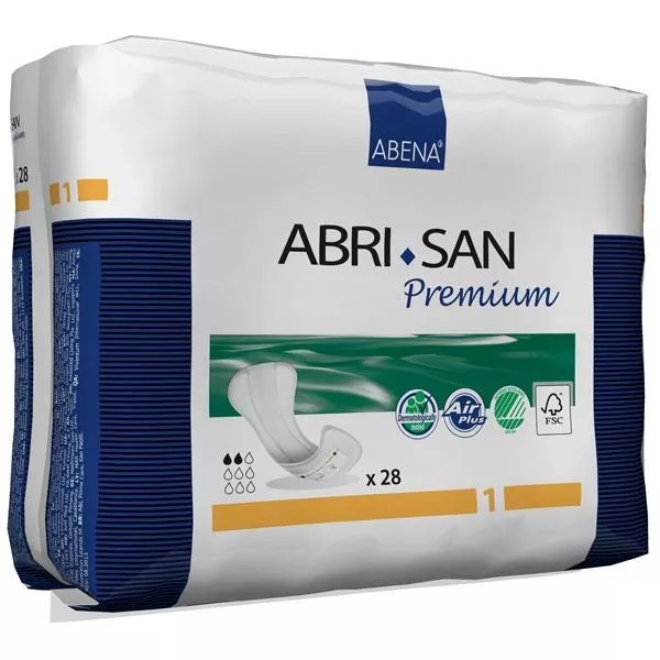 Abena Abri-San Premium Pad, 4" x 9", 200 mL