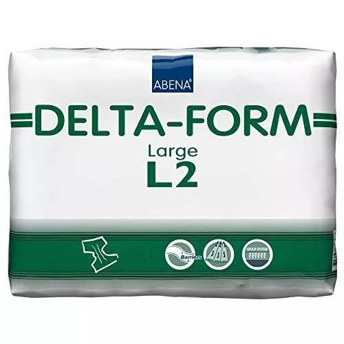 Abena Delta-Form Adult Brief L2, Large 39" - 59"