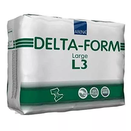 Abena Delta-Form Adult Brief L3, Large 39" - 59"