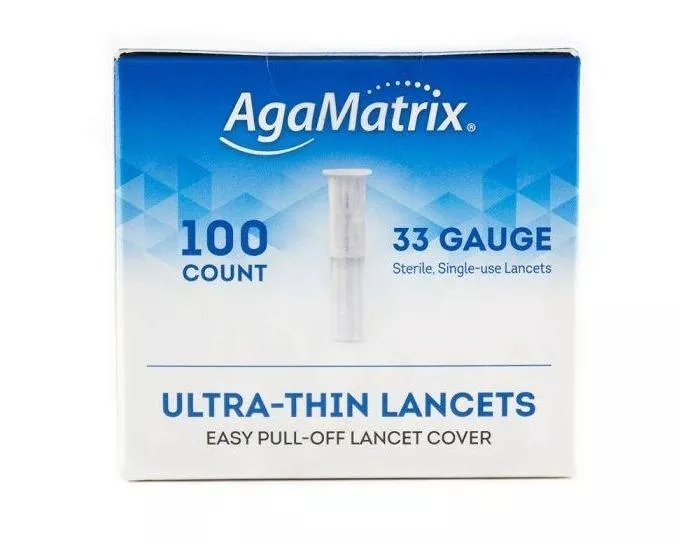 AgaMatrix WaveSense™ iTest Ultra-thin Lancet 33G, Sterile