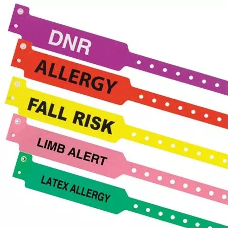 Alert Bands Latex Allergy - Green