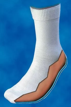 Alimed Arthritic / Diabetic Gel Socks Silipos Calf High Large White Closed Toe - M-587649-1622 - Pair