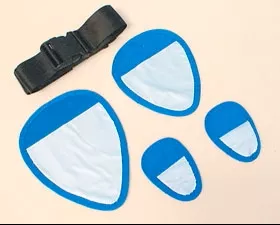 Alimed Gonad / Ovary Shield Set Blue / White Small / Medium / Large - M-681742-1115 - Each