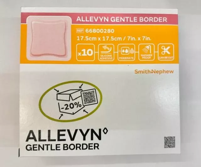 Allevyn Gentle Border Foam Dressing 7x7 | S&N 66800280
