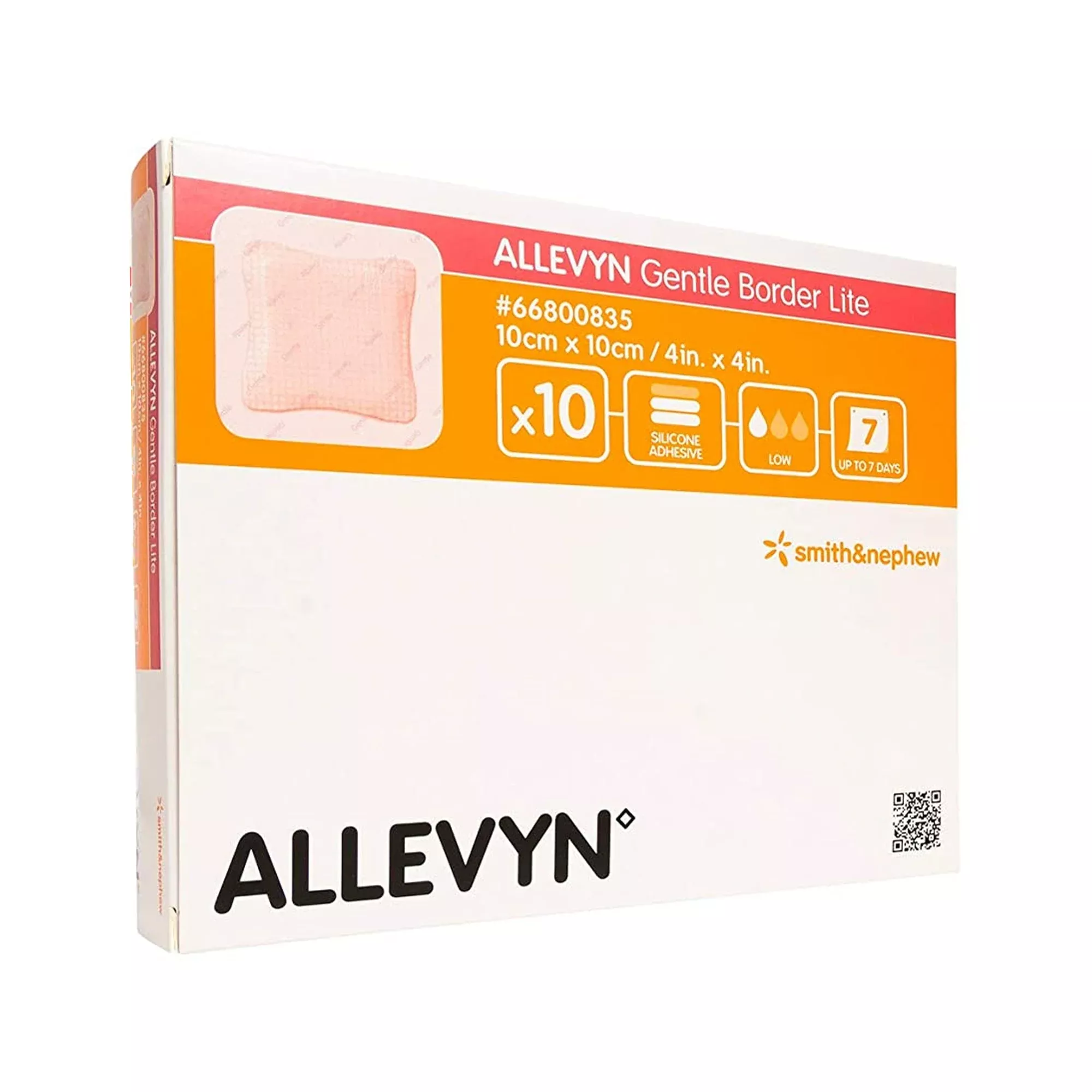Allevyn™ Gentle Border Lite, 10 x 10 Centimeter
