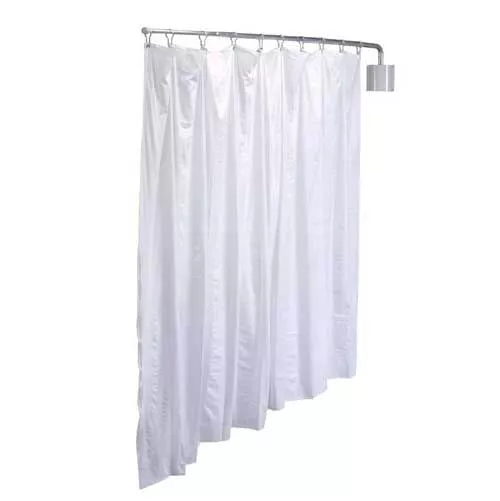 Antimicrobial Wall Mount Privacy Screen - R&B Wire PST Telescoping Rod Privacy Screen