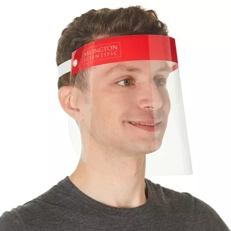 Arlington Scientific Wraparound Face Shield One Size Fits Most Full Length Anti-fog Disposable NonSterile - M-1167626-4385 - Each