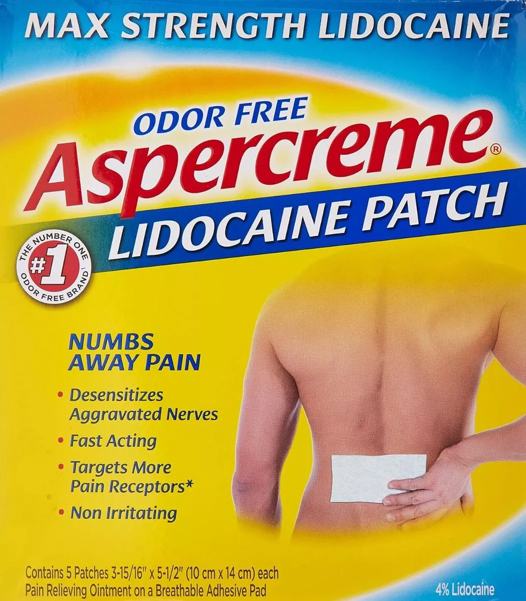 Aspercreme Odor Free Max Strength lidocaine Patch