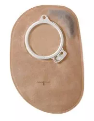 Assura 2-Piece Closed End Transparent Colostomy Pouch, Blue Match