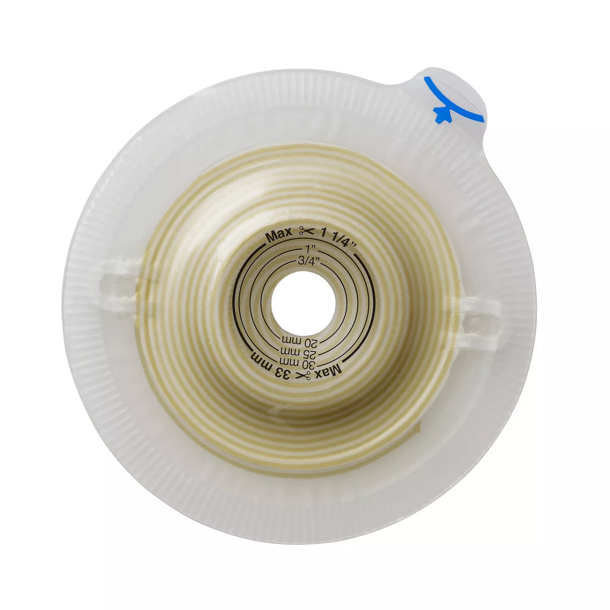 Assura Convex Light Ostomy Barrier, 25 mm Opening, Red Match