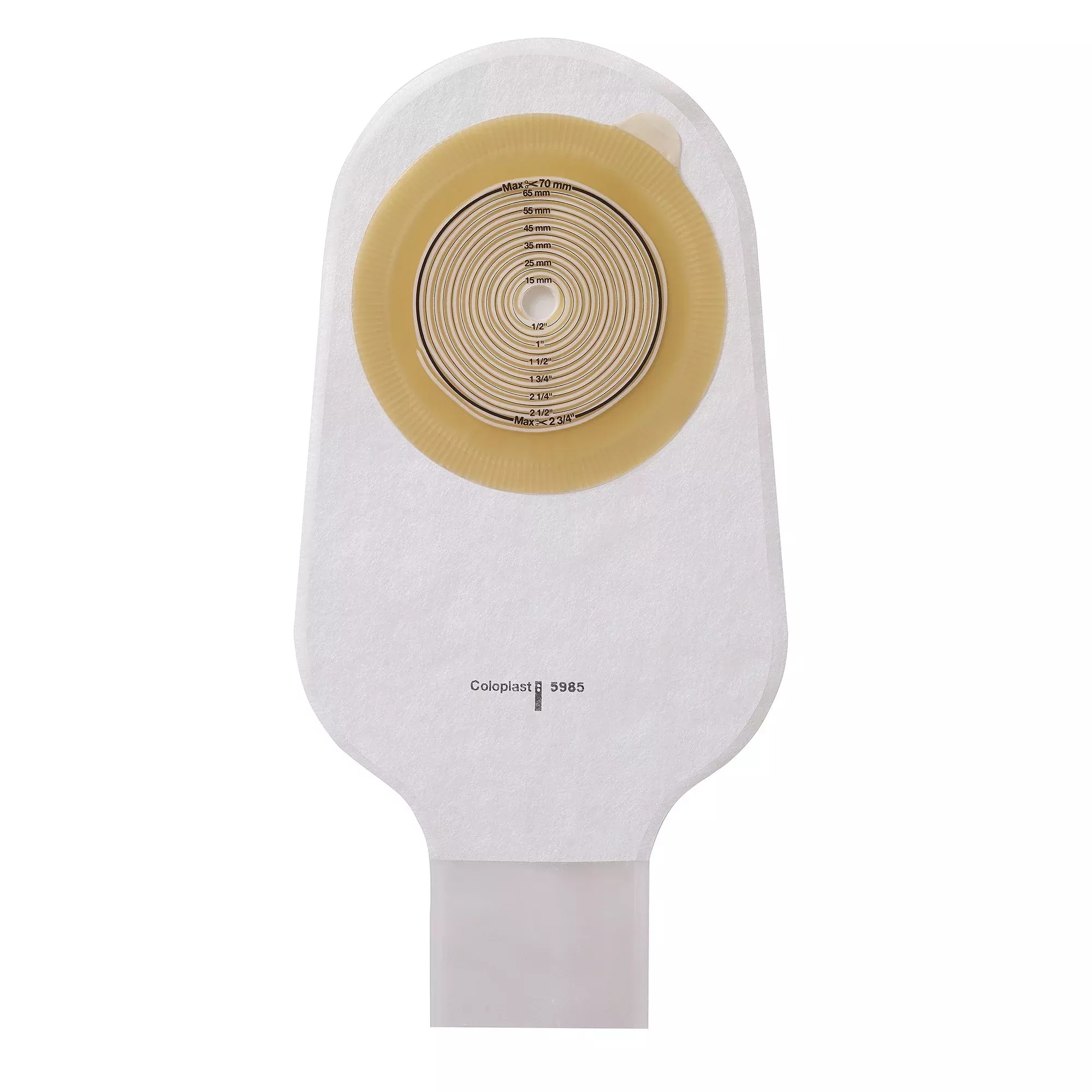 Assura Flat 1-Piece Transparent Ostomy Pouch, 10 – 70 mm Stomas