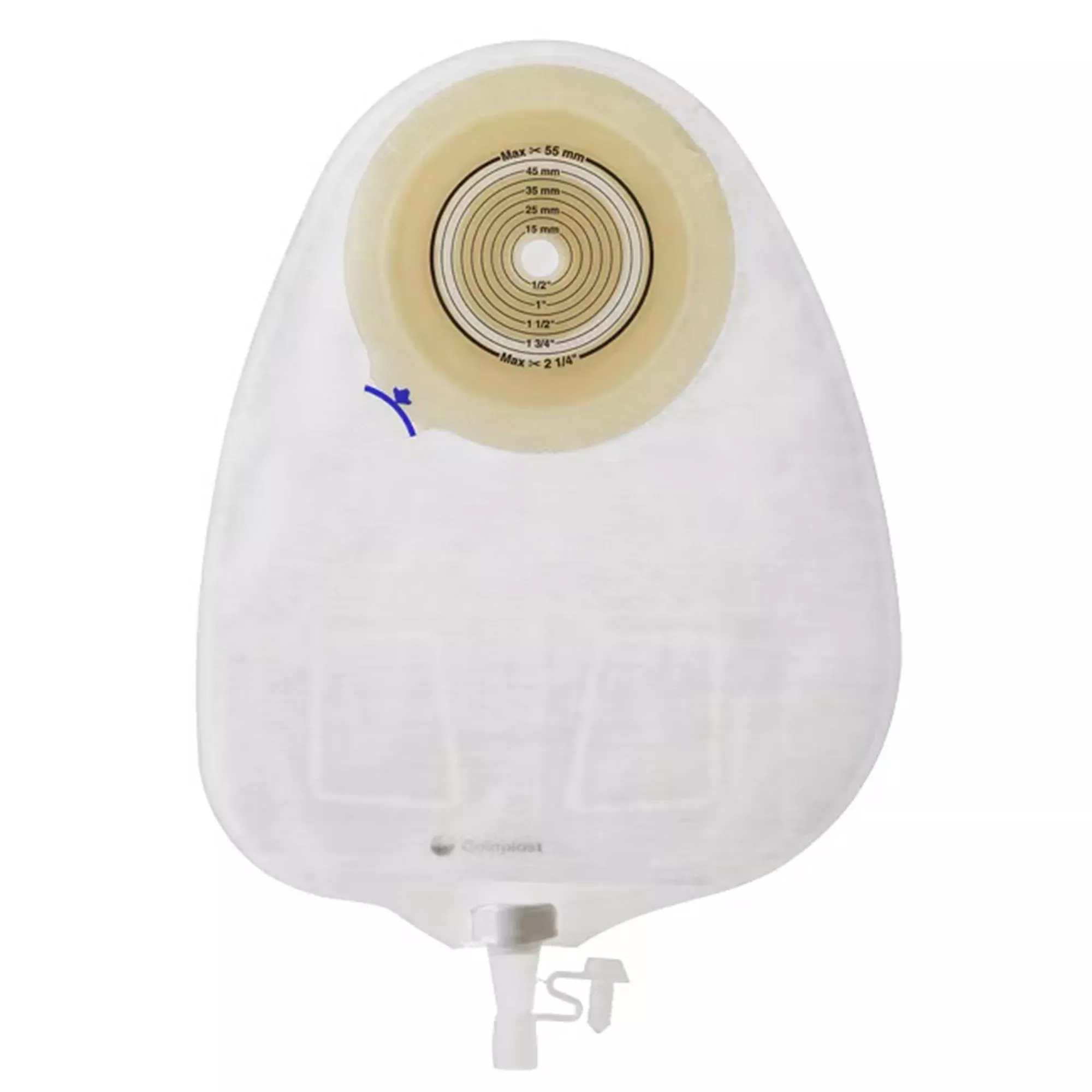 Assura Flat 1-Piece Transparent Urostomy Pouch, 10 – 55 mm Stomas