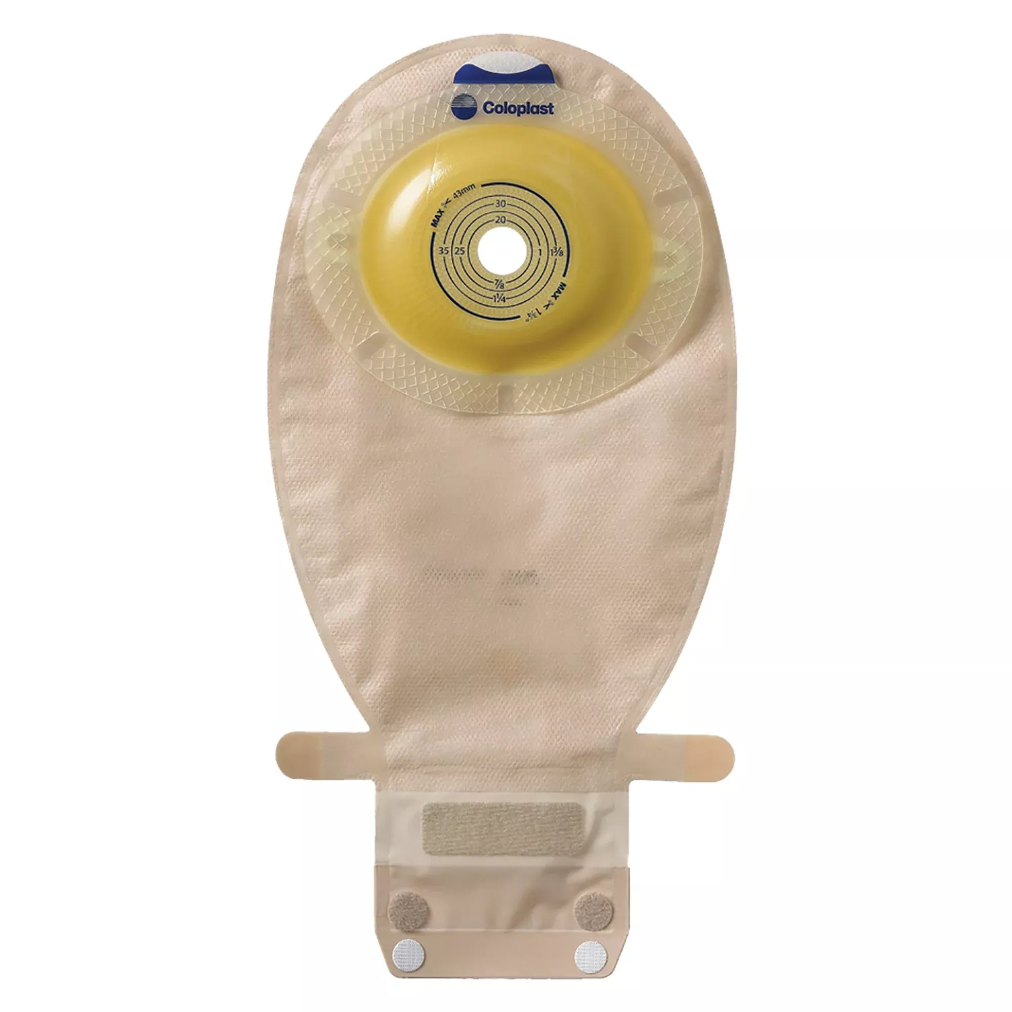 Assura Original 2-Piece Transparent Ostomy Pouch, Blue Match