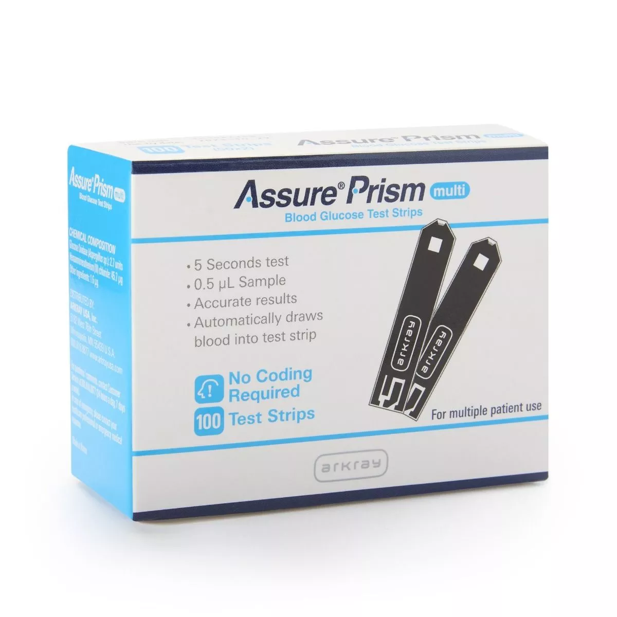 Assure Blood Glucose Test Strips No Coding Required