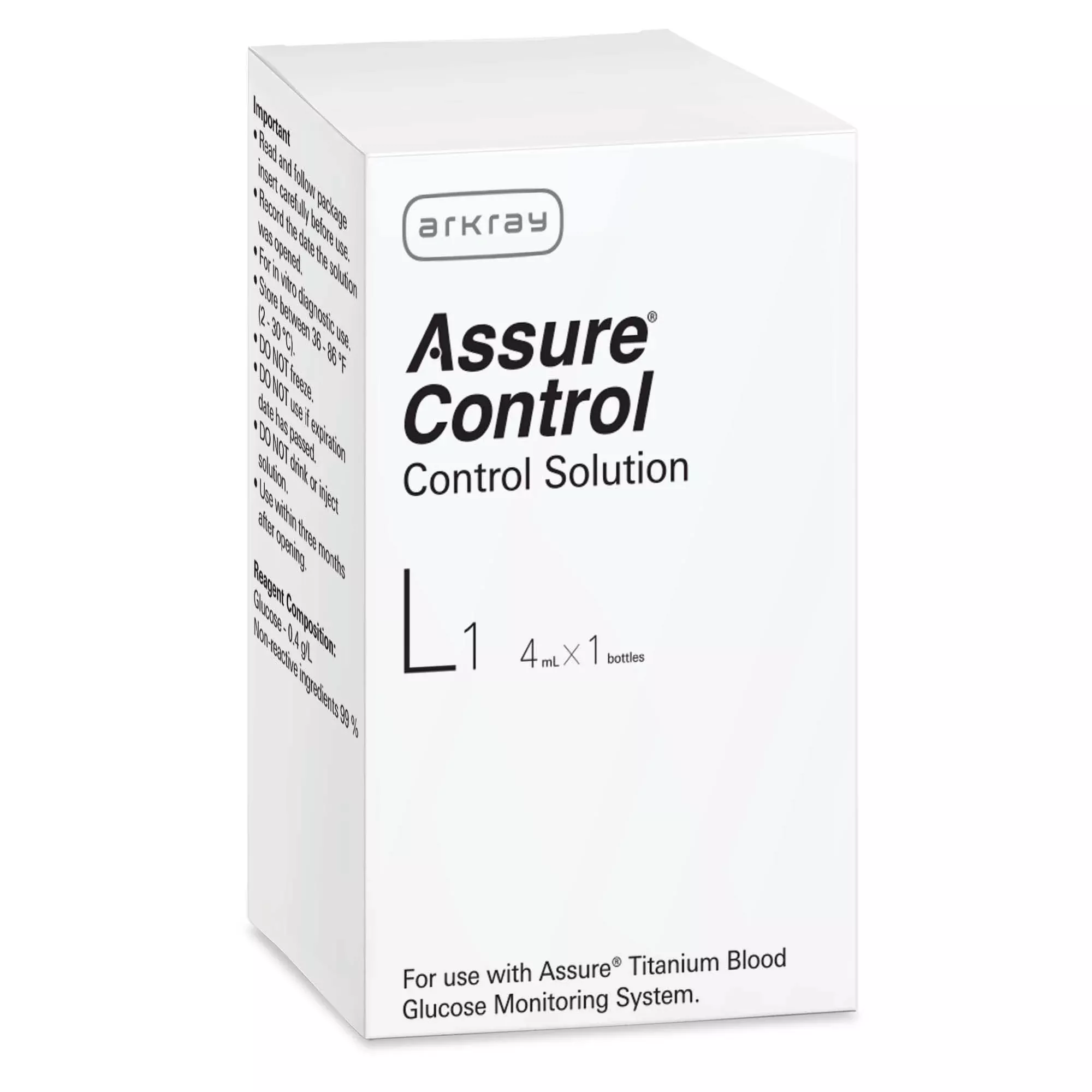 Assure Dose Control Solution, Blood Glucose test