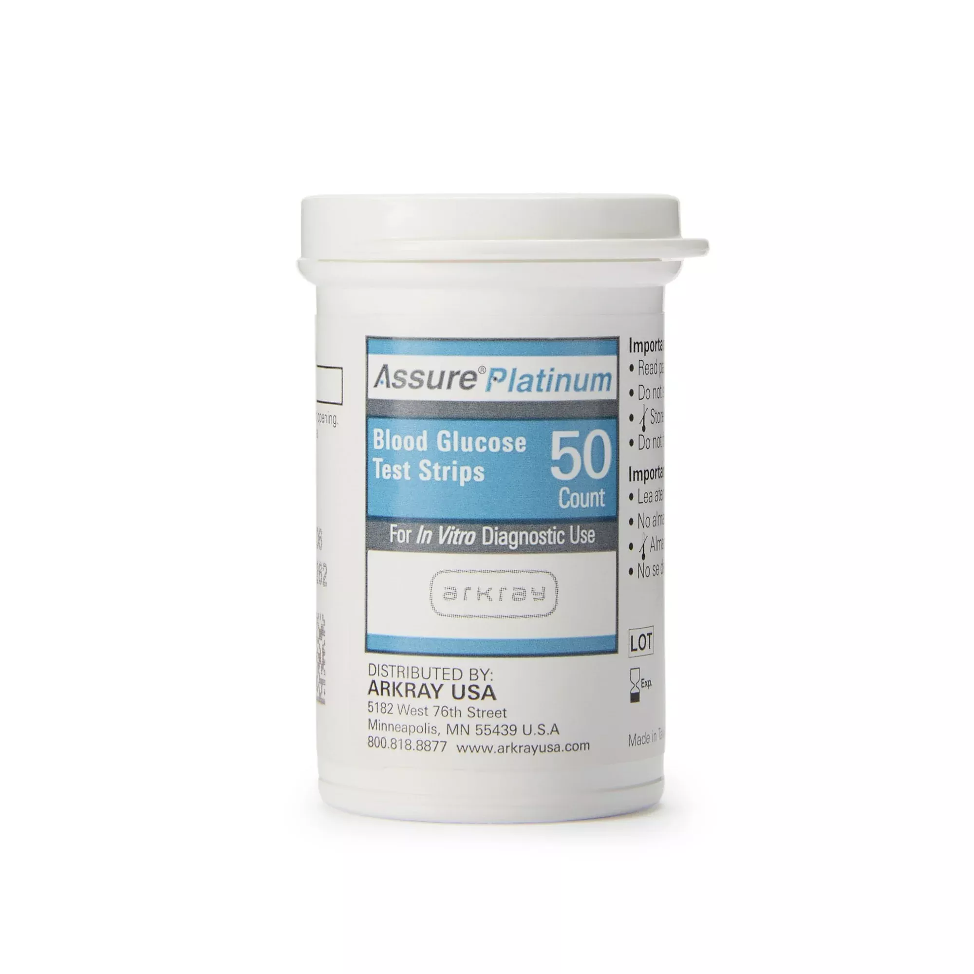 Assure Platinum Blood Glucose Test Strips