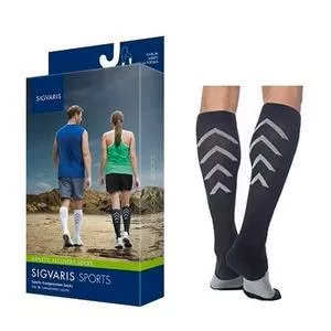 Athletic Recovery Socks Calf, 15-20, Extra Large, Closed, Black