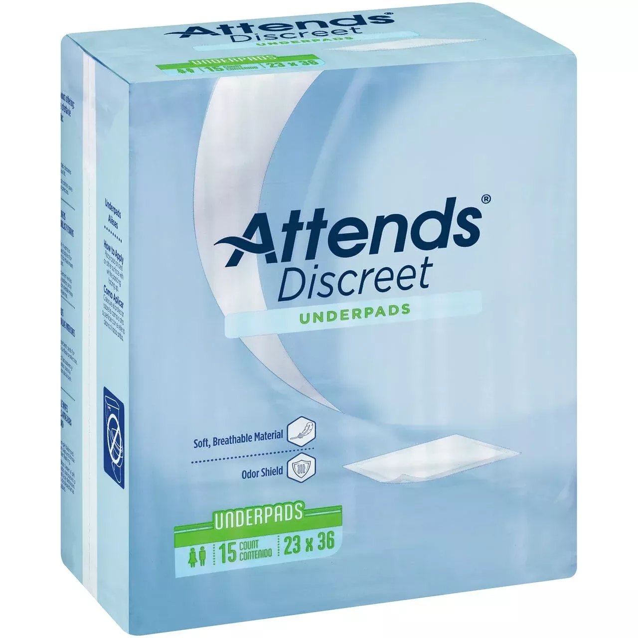 Attends Discreet Disposable Underpad 23" x 36"