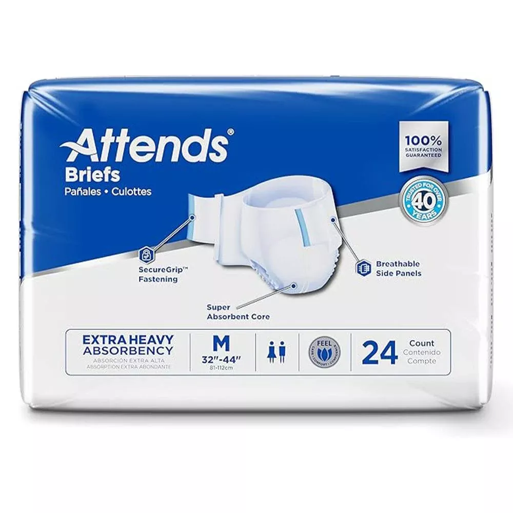 Attends Unisex Adult Incontinence Briefs