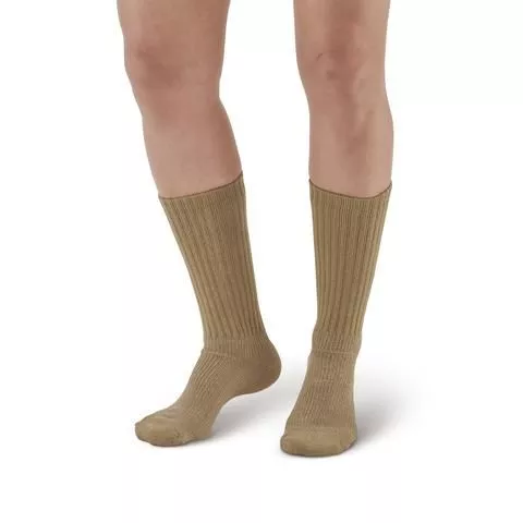AW Style 190 E-Z Walker Plus 8-15 mmHg Diabetic Crew Socks for Sensitive Feet