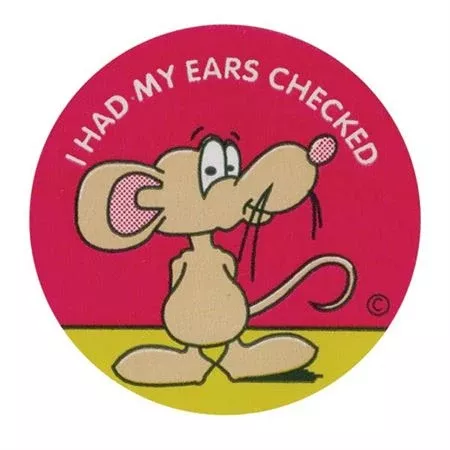 Award Stickers Ears Checked