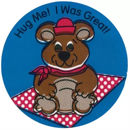 Award Stickers Hug Me! I Was Great!