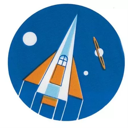 Award Stickers Rocket Ship