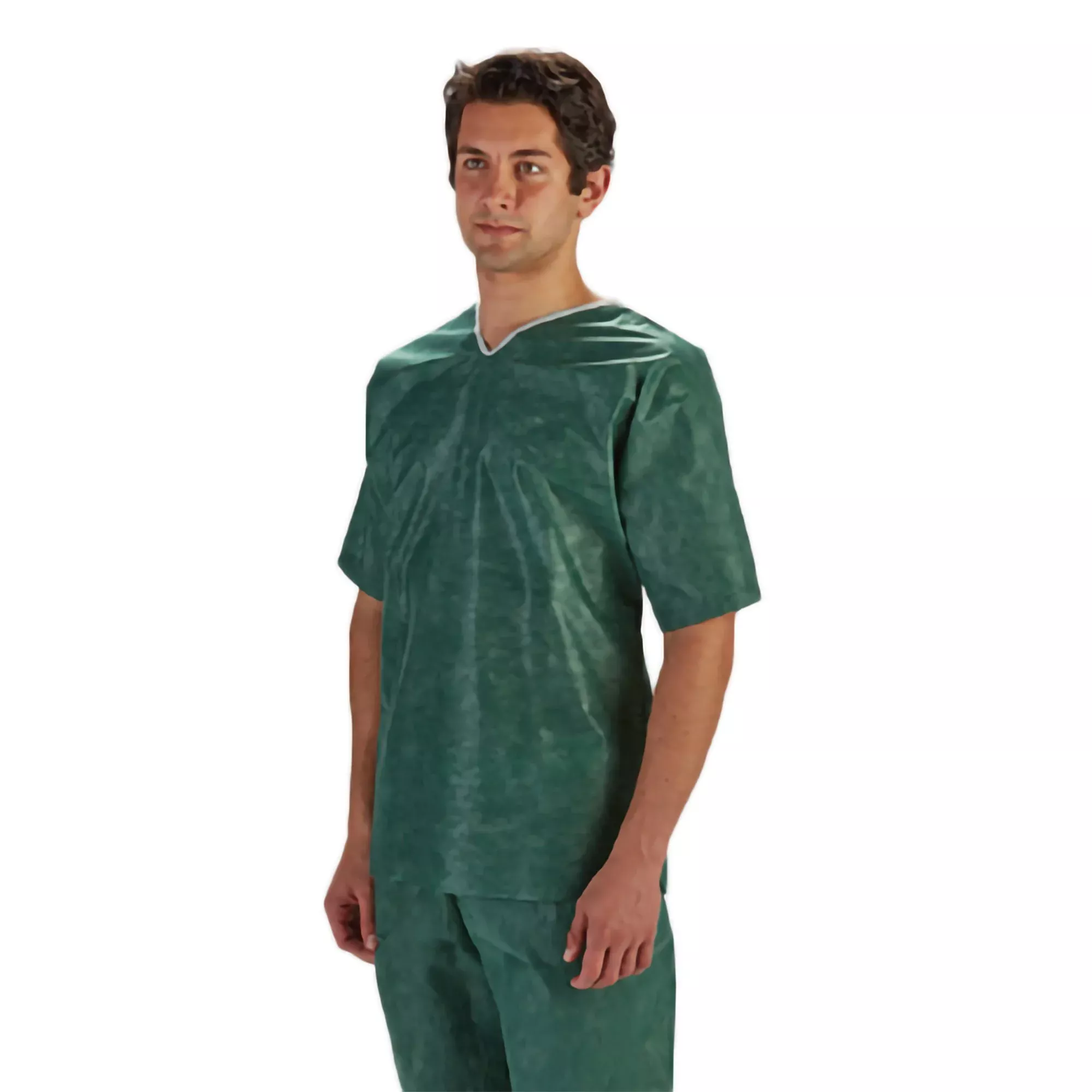 Barrier Extra Comfort Scrub Shirt, Green, Large