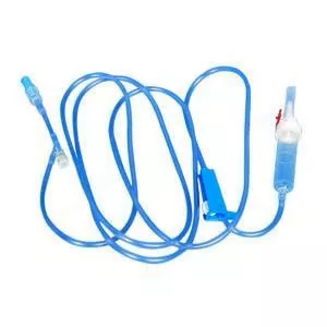 Basic IV Administration Set - Model with 2 Injection Site, 19 mL Priming Volume, 106" L