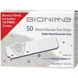 Bionime Blood Glucose Test Strip - Box of 50