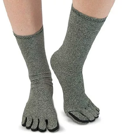 Brownmed Arthritis Socks IMAK Calf High Medium Gray Closed Toe - M-1128951-3384 - Each