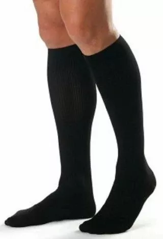 BSN Medical Compression Stocking JOBST for Men Knee High Medium Navy Closed Toe - M-880749-4676 - Pair