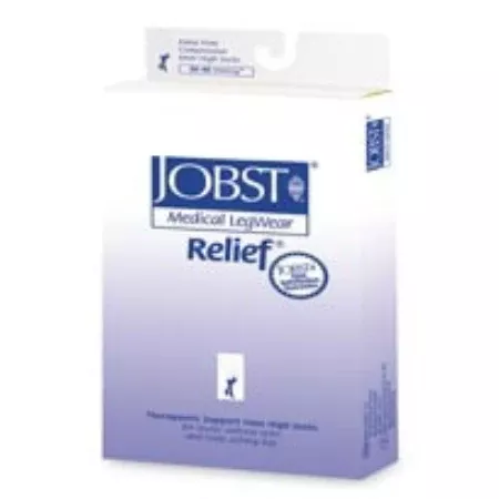 BSN Medical Compression Stocking JOBST Relief Knee High X-Large Beige Closed Toe - M-860863-44 - Pair