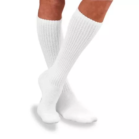 BSN Medical Diabetic Compression Socks JOBST Sensifoot™ Knee High Medium White Closed Toe - M-495754-125 - Pair