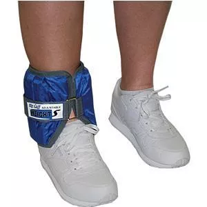 CanDo Adjustable Cuff Ankle Weight, Blue, 10 lb.