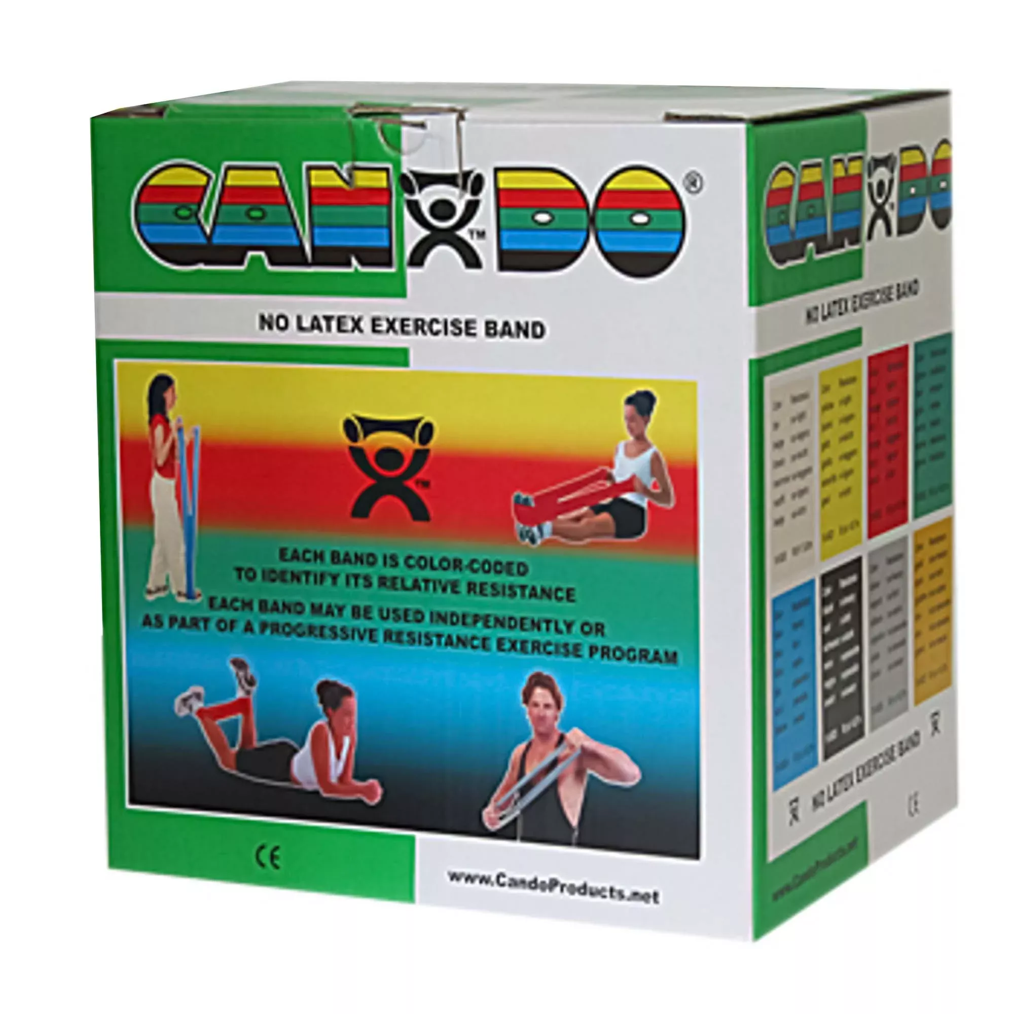 CanDo Exercise Resistance Band, Green, 5 Inch x 25 Yard, Medium Resistance