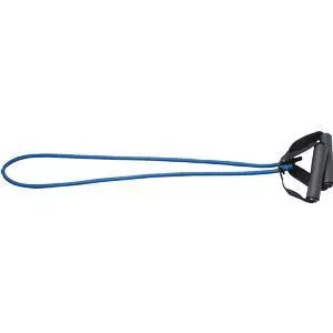 CanDo Tubing with Handles Exerciser, Blue Heavy, 48"